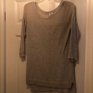 Gray Nordstrom’s 3/4 length Sweater